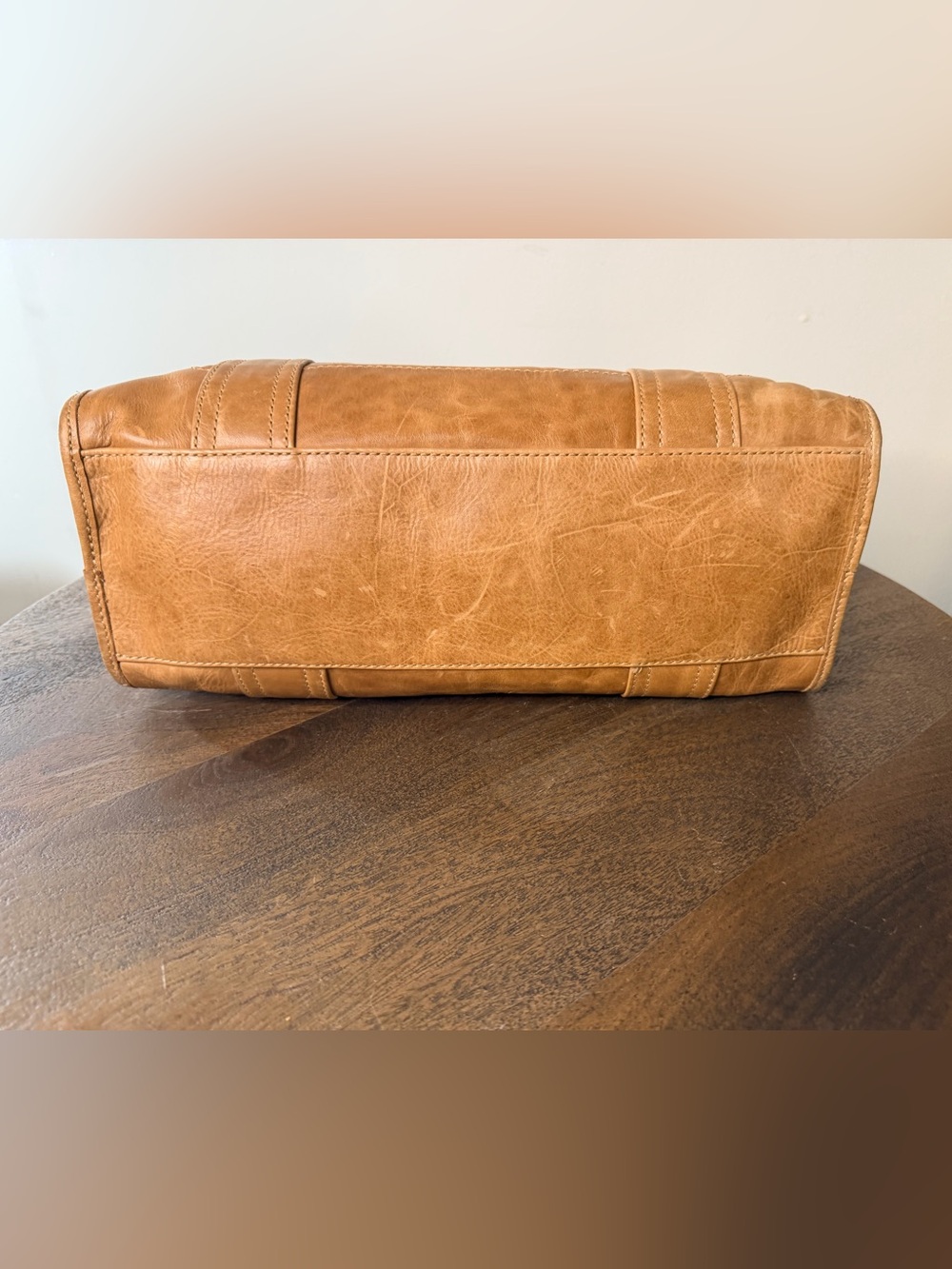 Frye Melissa Leather Satchel in Tan - Picture 5 of 10